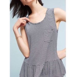 Erin + Ali Anthropologie Peplum Pocket Tank